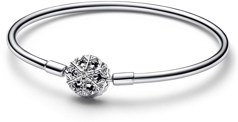Jonc Pandora Fermoir Flocon De Neige Scintillant Pandora Moments Femme