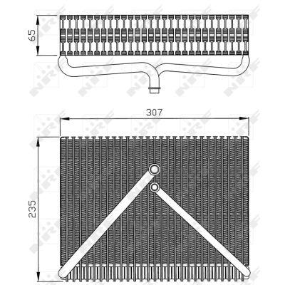 NRF Verdampfer, Klimaanlage 36116 für Volvo