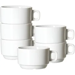 Ritzenhoff & Breker, Tasse, Bianco Kaffeetassen (190 ml, 6x)