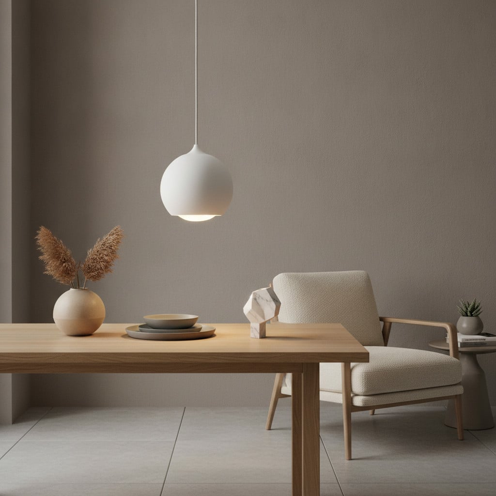 Artdelight Hanglamp Denver Wit Aluminium Rond Ø 10 cm