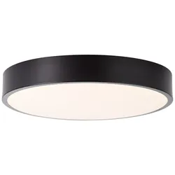 BRILLIANT Lampe Slimline LED Deckenleuchte 33cm weiß/schwarz   1x 12W LED integriert, (800lm, 3000K)   Energiesparend und langlebig durch LED-Einsatz