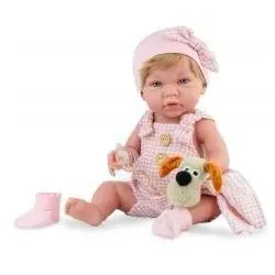 Marina & Pau Spanische Puppe Ane Dou Dou mit Kuscheltier, 45 cm