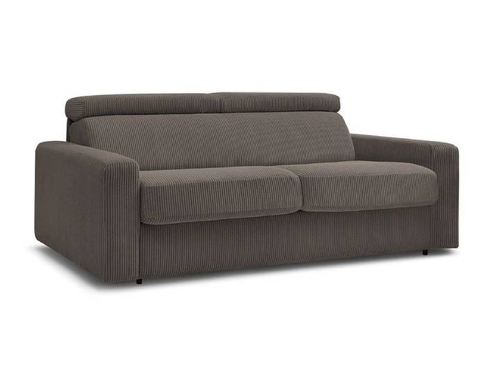 Bettsofa BOBOCHIC MONACO Cord-Stoff taupe