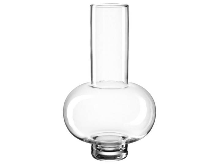 Leonardo Vase Vernazza, Transparent, Glas, 18.30x30.30x18.30 cm, handgemacht, Dekoration, Vasen, Glasvasen