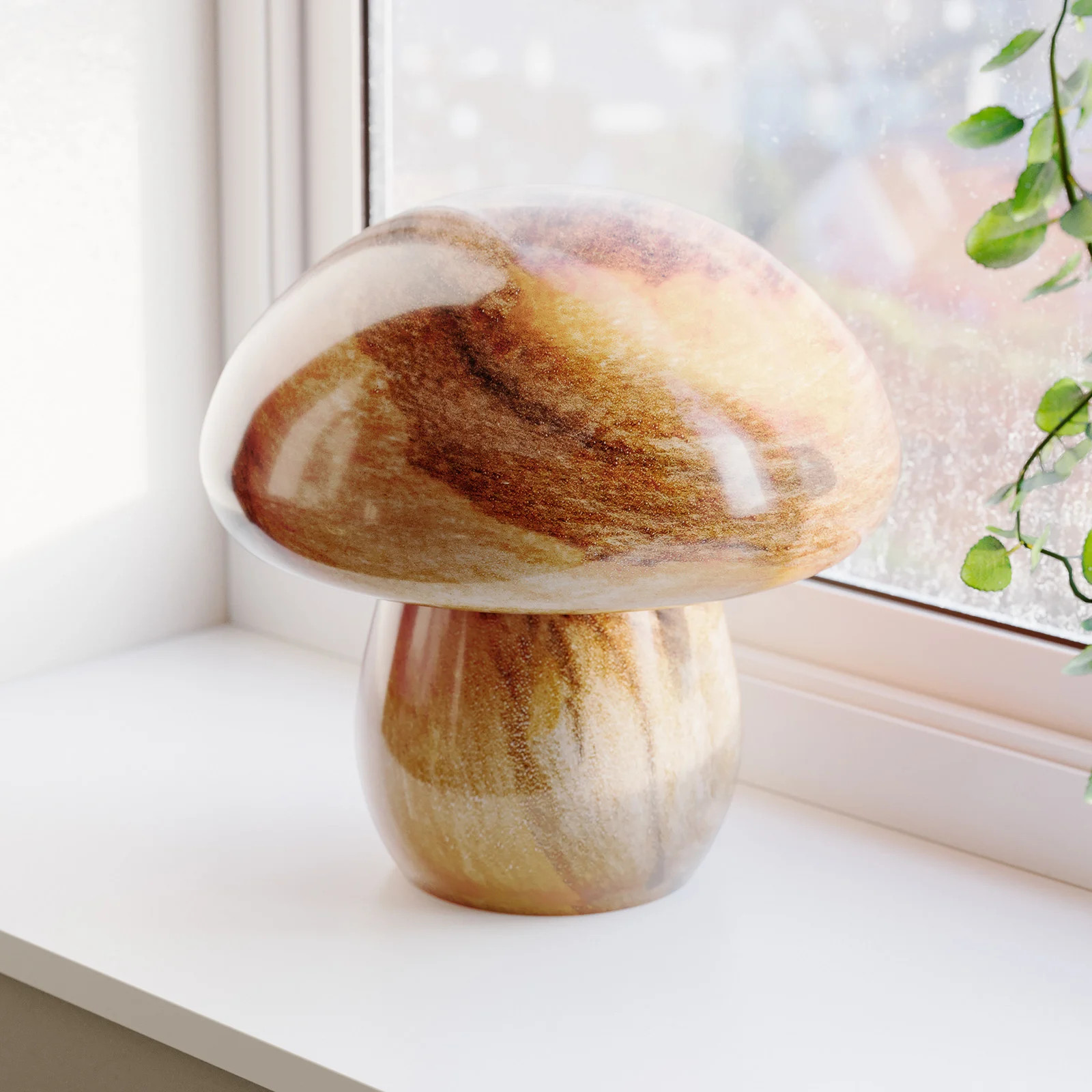 By Rydéns Mira Mushroom Tafellamp Naturel - Glas