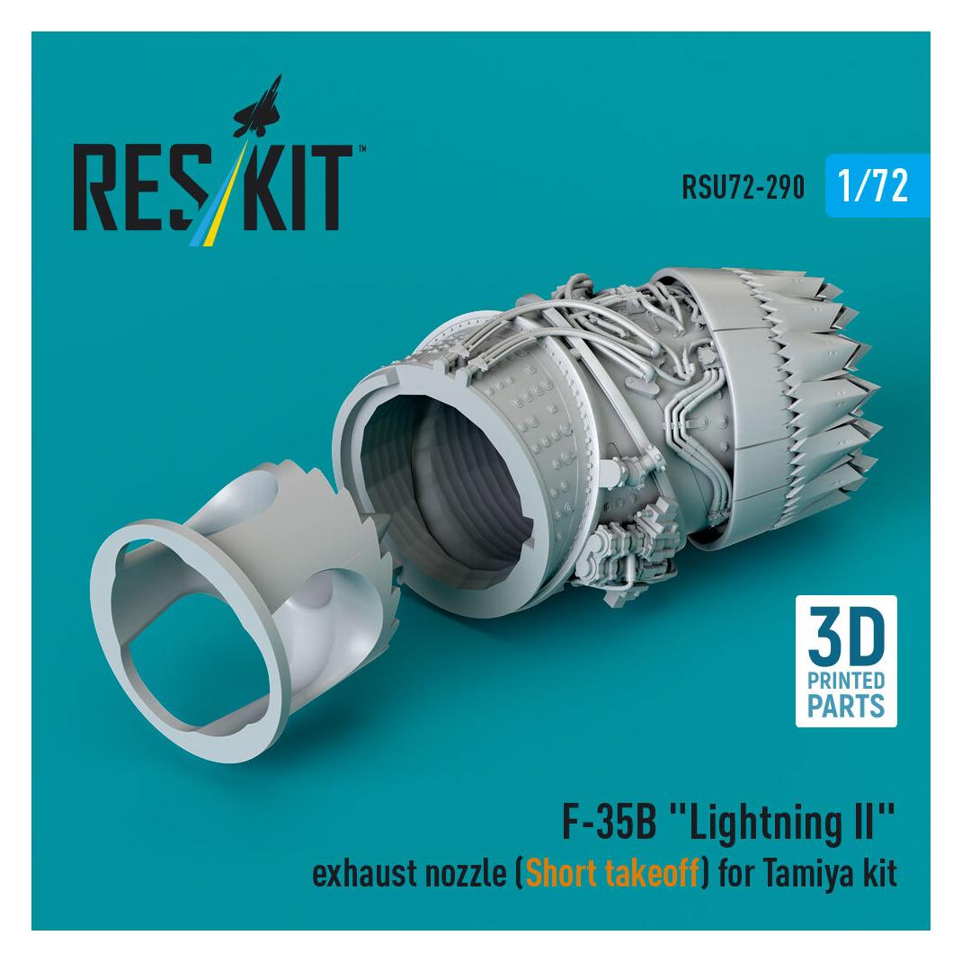 ResKit F-35B Lightning II exhaust nozzle (Short takeoff) for Tamiya kit (3D printed) (RSU72-0290)