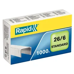 Rapid Heftklammern 12.8 mm 26/6