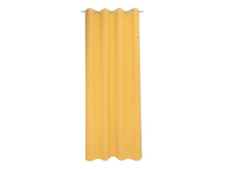 Esprit Ösenvorhang Harp, Dunkelgelb, Uni, 140x250 cm, Heimtextilien, Vorhänge, Fertigvorhänge, Ösenvorhänge