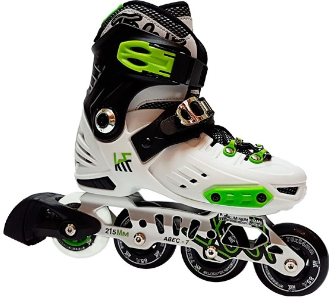 KRF Patín Freeskate ajustable Hard First .  (S) Verde