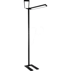 LUXULA LX700194 - LED Büro-Stehleuchte, Duoline, Up/Down, schwarz