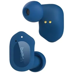 Belkin SoundForm Play True Wireless in-Ear Kopfhörer mit Mikrofon, blau