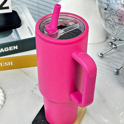 USA Free Shipping Shop Insulated Water Bottle With Handle & Straw Leakproof Stainless Steel Travel Tumbler red