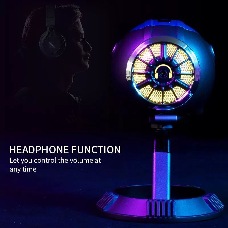 INF Microphone à Condensateur USB avec Puce DSP - Réduction du Bruit pour Enregistrement, Streaming et Gaming