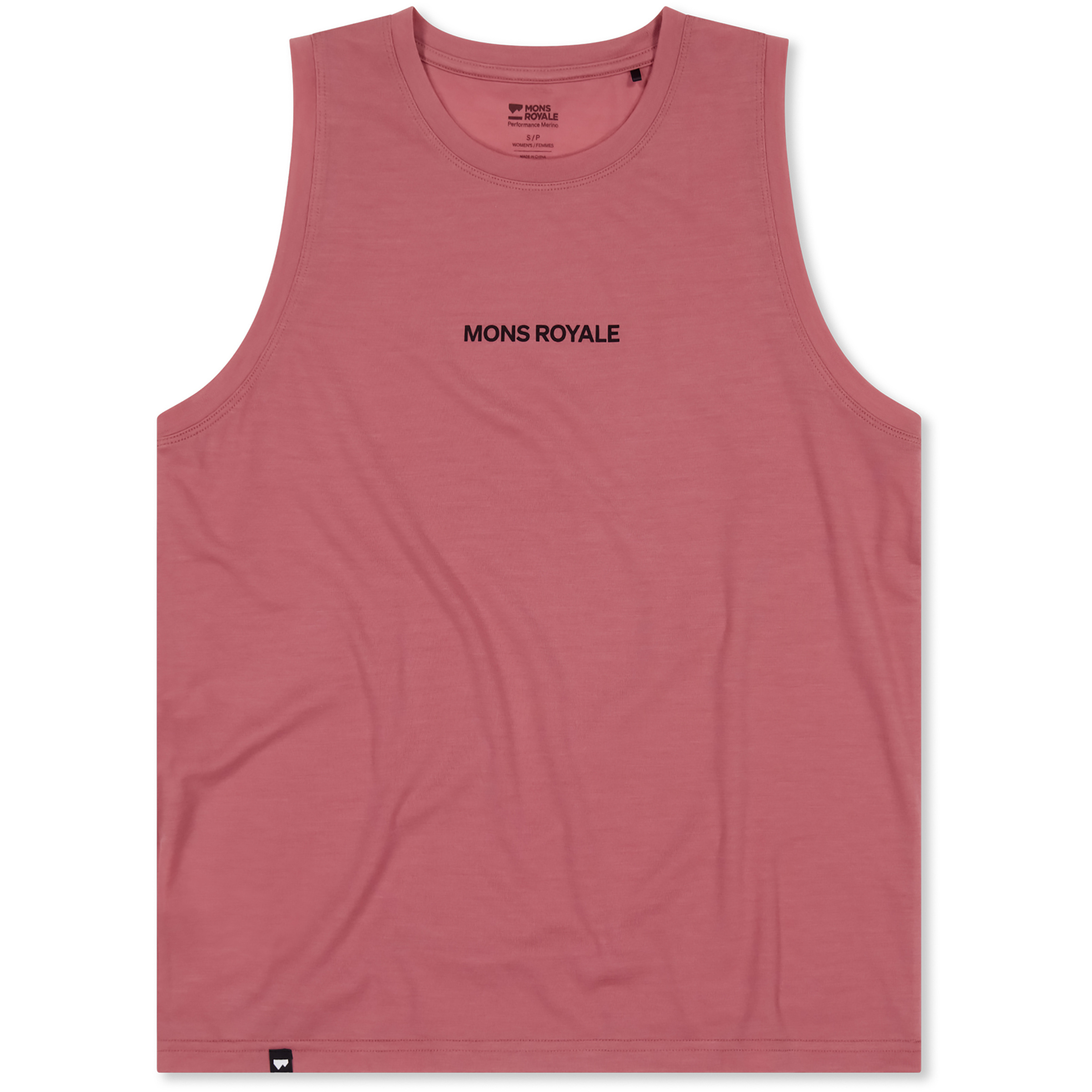 Mons Royale Icon Merino Top Damen Tanktops rosa Größe L Trekking Schnell trocknend Merinowolle