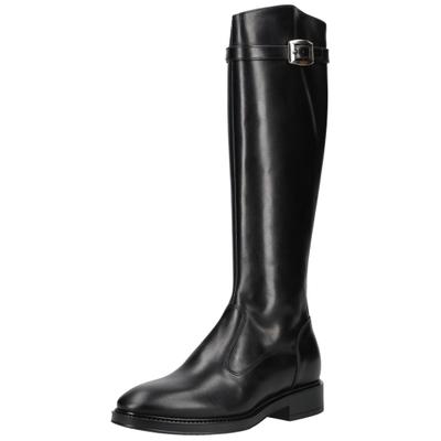 Stiefel NERO GIARDINI "Nero Giardini Stiefel Leder", Damen, Gr. 36, Leder, schwarz, Schuhe Stiefel