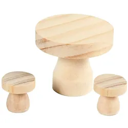 4x Creativ Company, Miniaturen, Mini-Möbel Set 2.5 x 2.5 cm