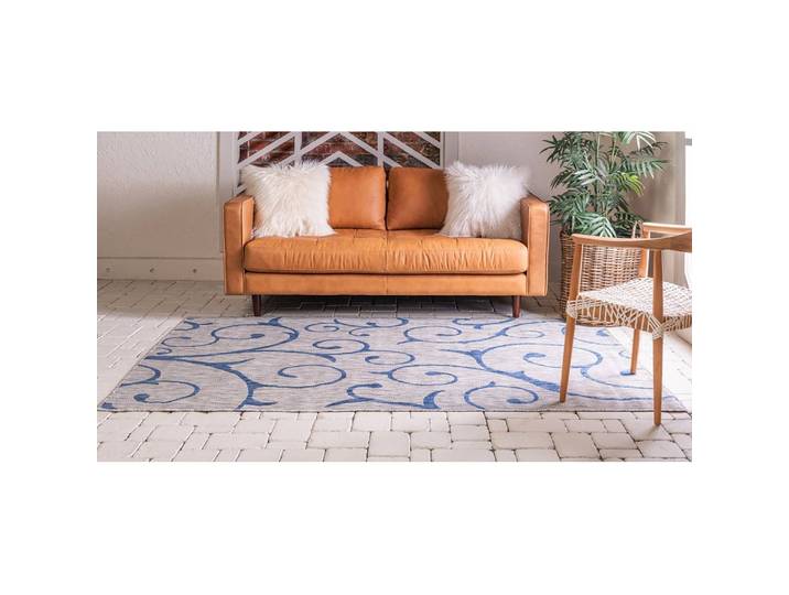 In-/ Outdoorteppich Outdoor Beauties I Grau/Lichtgrau Flor & Rücken: Polypropylen 185 x 275cm