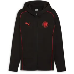 PUMA FC St. Pauli Casuals Kapuzenjacke Herren 07 - PUMA black/PUMA red 3XL