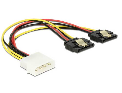 Delock Strom Anschlusskabel 0.2m Schwarz