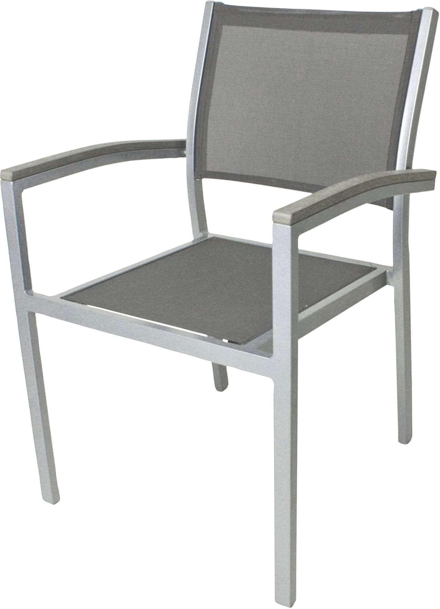 Stapelstuhl GARDEN PLEASURE "GRACE", grau (grau, grau, grau), B:55cm H:86cm T:60cm, Kunststoff, Stühle, Stapelstuhl, 2er Set