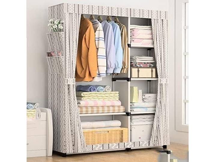 LoiYtrd Tragbarer Kleiderschrank aus Vliesstoff, faltbar, modern(1 UK)