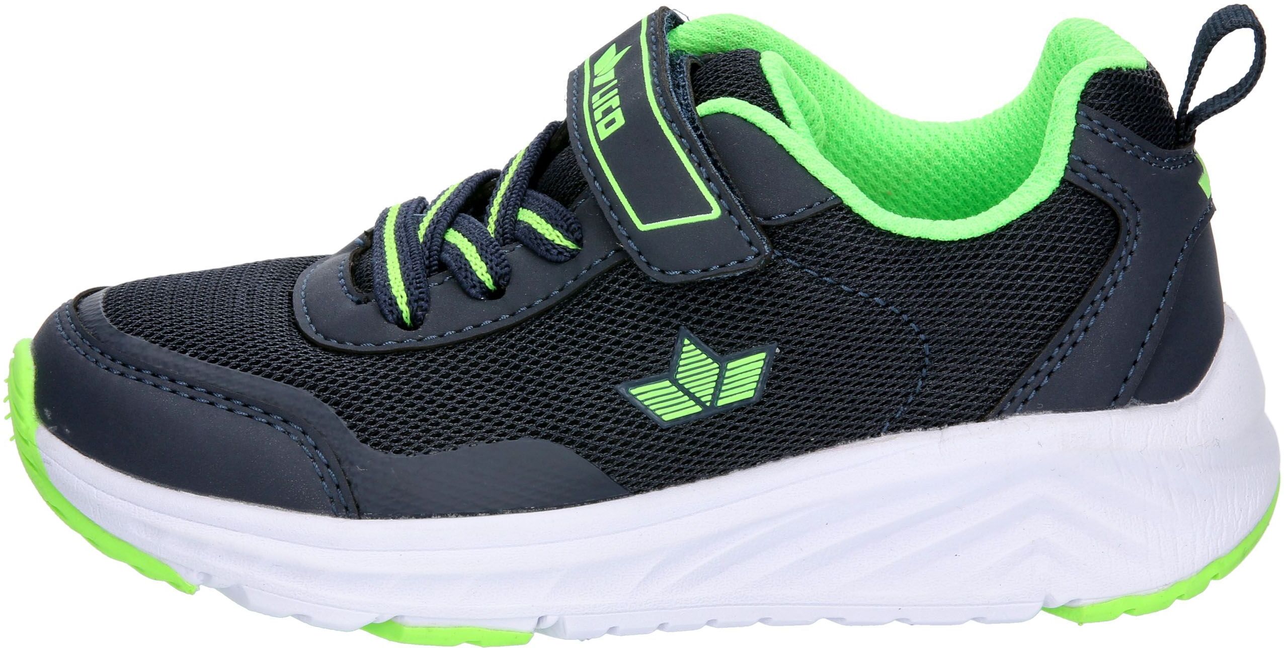 Sneaker LICO "Freizeitschuh Marin VS", Jungen, Gr. 36, Textil, blau, Synthetik, Schuhe Sneaker blau 36, Textil