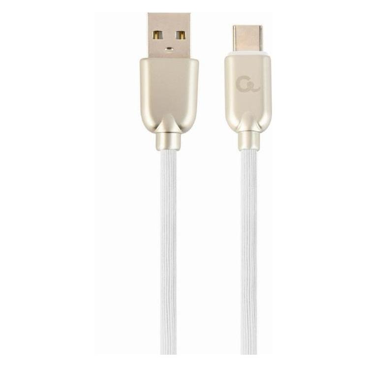 Gembird Cablexpert CC-USB2R-AMCM-2M-W USB Kabel USB 2.0 USB A USB C Weiss (2 m, USB 2.0) (CC-USB2R-AMCM-2M-W)