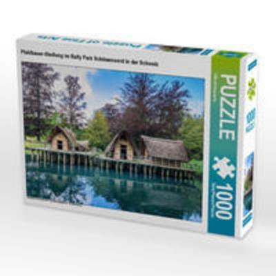 CALVENDO Puzzle Pfahlbauer-Siedlung im Bally Park Schönenwerd in der Schweiz | 1000 Teile Lege-Größe 64x48cm Foto-Puzzle für glückliche Stunden