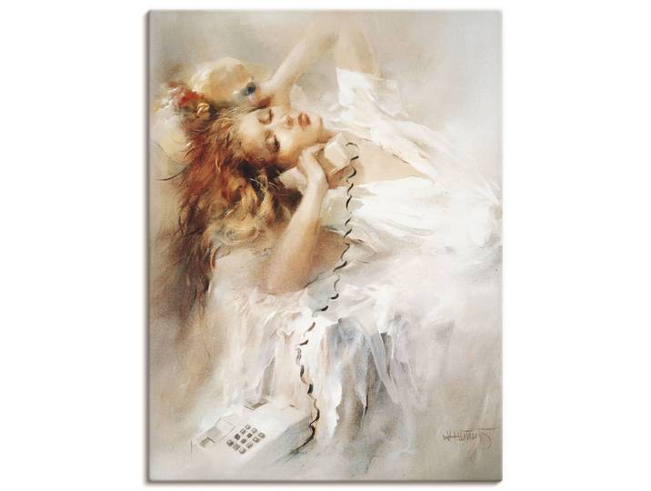 Leinwandbild ARTLAND Hoffnungsvoll , beige (farbe bild(er): naturfarben), B:45cm H:60cm, Bilder, Leinwandbild, auf Holzrahmen gespannt