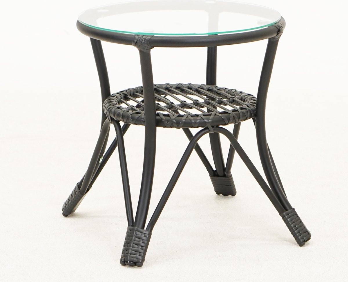 Vita Lester bijzettafel zwart hoog