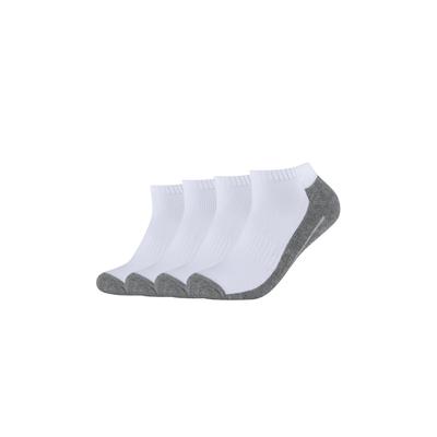 Sneakersocken CAMANO, Herren, Gr. 43-46, Sockengröße, weiß, Baumwollmischung, normal, Socken Sneakersocken, mit Rippenbündchen