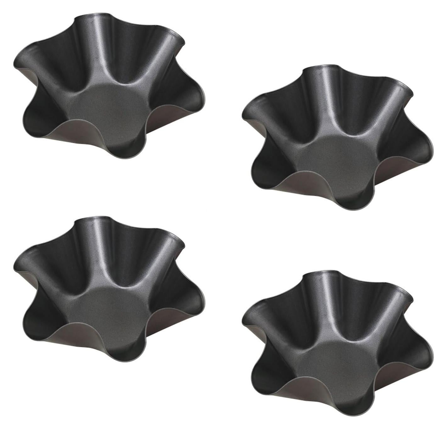 Solidchoice Set van 4 Tortilla Pannen van Koolstofstaal