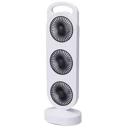 WellHome - Tischventilator USB 3W mit 3 Geschwindigkeiten in Weiß 37x12x8,3 cm
