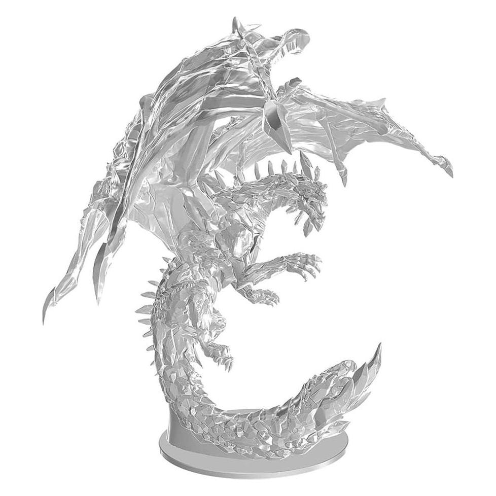 Wizkids D&D Nolzur's Marvelous Miniatures Miniaturen unbemalt Adult Amethyst Dragon 38 cm (WIZ90864)