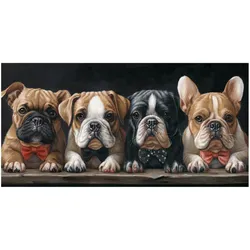 La Casa »vier Hunde« Wandbild 60x120 cm