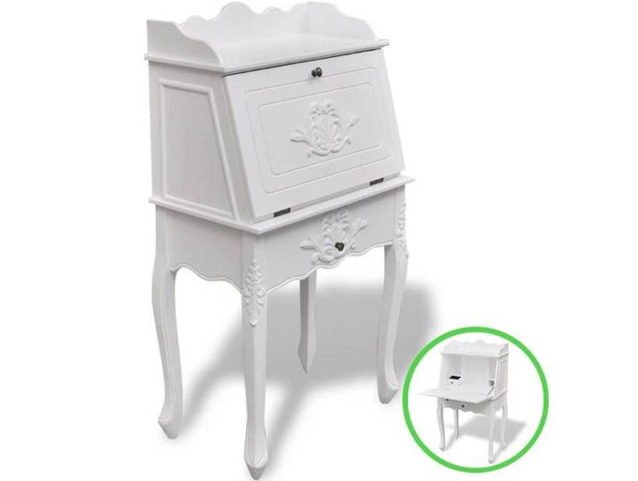 @FRENCH Bureau - Espace rangement optimal Table Informatique pour étudiants en style français Bois 9494890