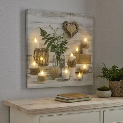 LED-Bild ART FOR THE HOME "Harmony LED", bunt (farbe bild(er): bunt), B:60cm H:60cm T:3cm, Bilder, LED-Leinwand Harmonie 60 x 60 cm