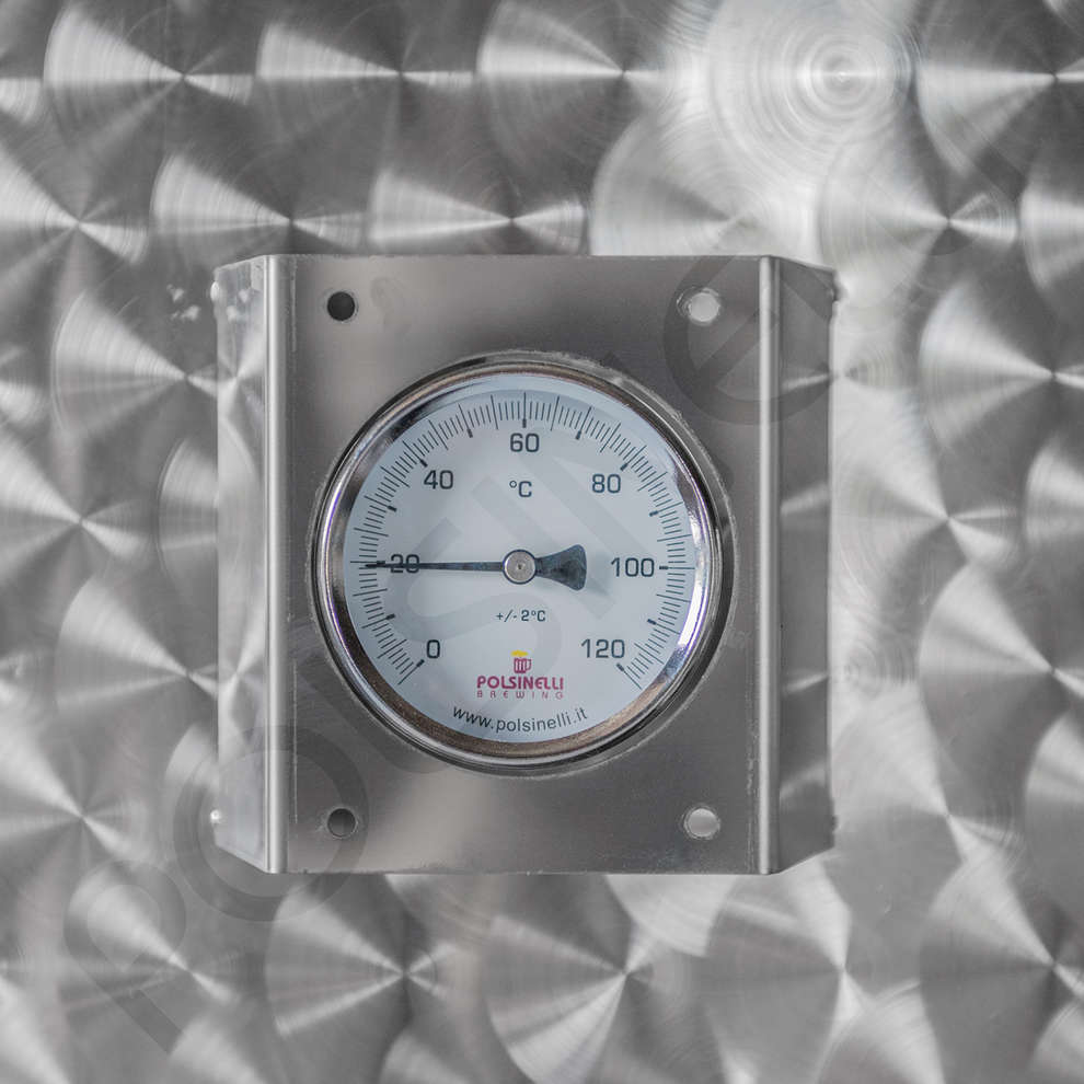 Polsinelli Cuve inox réfrigérée fond conique avec chapeau flottant à ai
