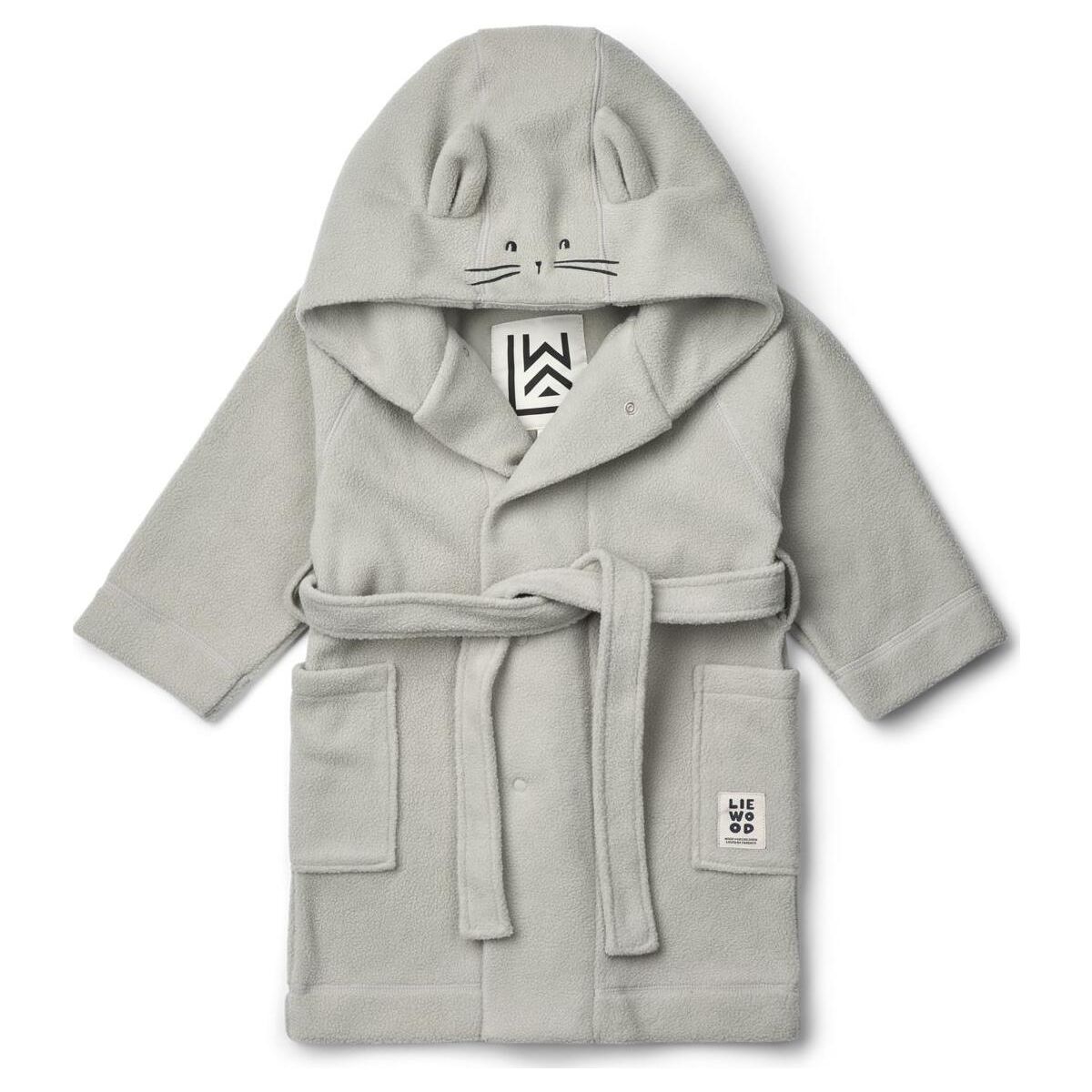 Liewood Minik Rabbit Fleece Bathrobe dove blue (6919) 1/2 Y LW21180-6919-1/2 Y-CU