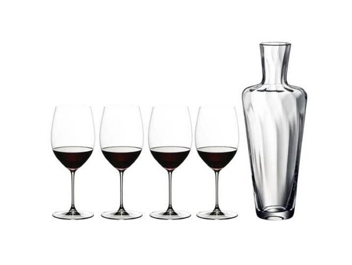 Riedel Wijnglazenset - Rode Wijnglazen - Veritas - Cabernet / Merlot + Wine Friendly Decanter