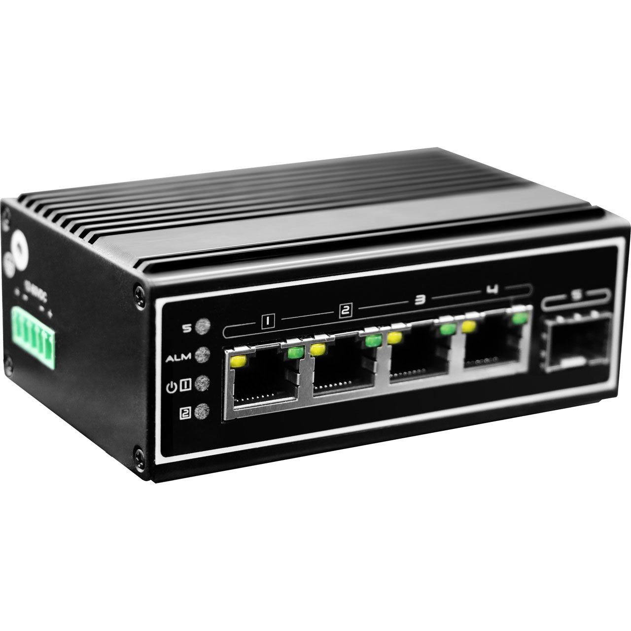 LevelOne Switch 4x GE IGP-0502 1xGSFP 120W 4xPoE+