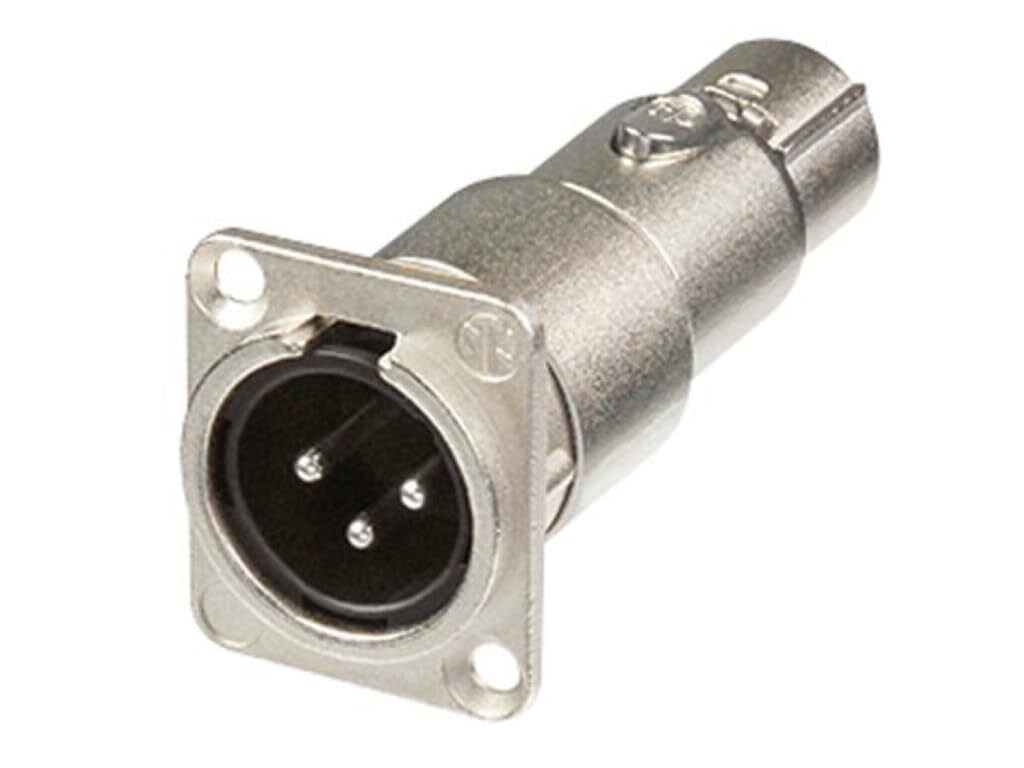 Neutrik NA3MDF XLR-connector grijs