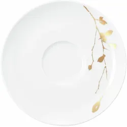Seltmann Weiden Kombi-Untertasse LIBERTY GOLDEN ROSE - L/B ca. 16.10x1.70