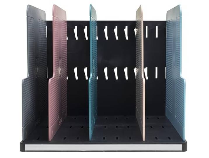 Exacompta - Ref. 390606D - MODULOTOP verticale sorteermap met 5 Skandi tabbladen - Voor het sorteren van brieven of A4+ documenten - Afmetingen: diepte 30 x breedte 28,8 x hoogte 25,5 cm - Gesorteerd