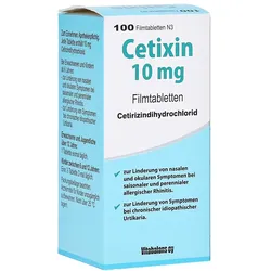Cetixin 10 mg Filmtabletten 100 St