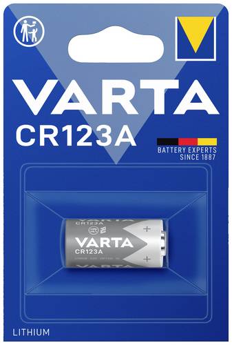 Varta LITHIUM Cylindr. CR123A Bli 1 Fotobatterie CR123A Lithium 1430 mAh 3 V 1 St.