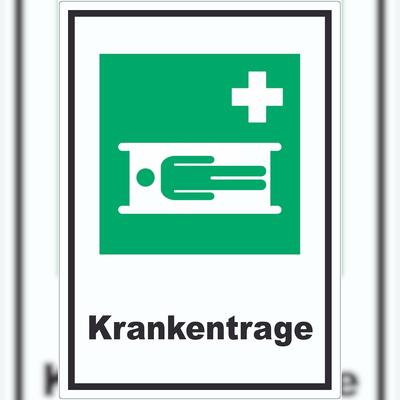 HB-Druck Krankentrage Aufkleber A2 (420x594mm)