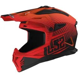 LS2 Fast II MX708 Duck Crosshelm - matt-neonorange-rot - XS (53/54)