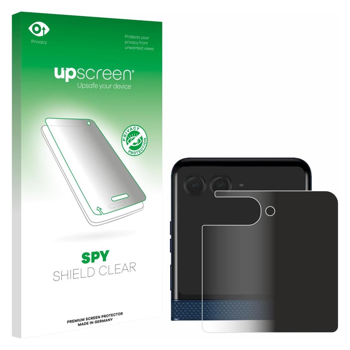 upscreen Sichtschutzfolie Anti-Spy Privacy Folie Blaulicht-Schutz (1 Stk., Motorola Razr 60) (3559196)