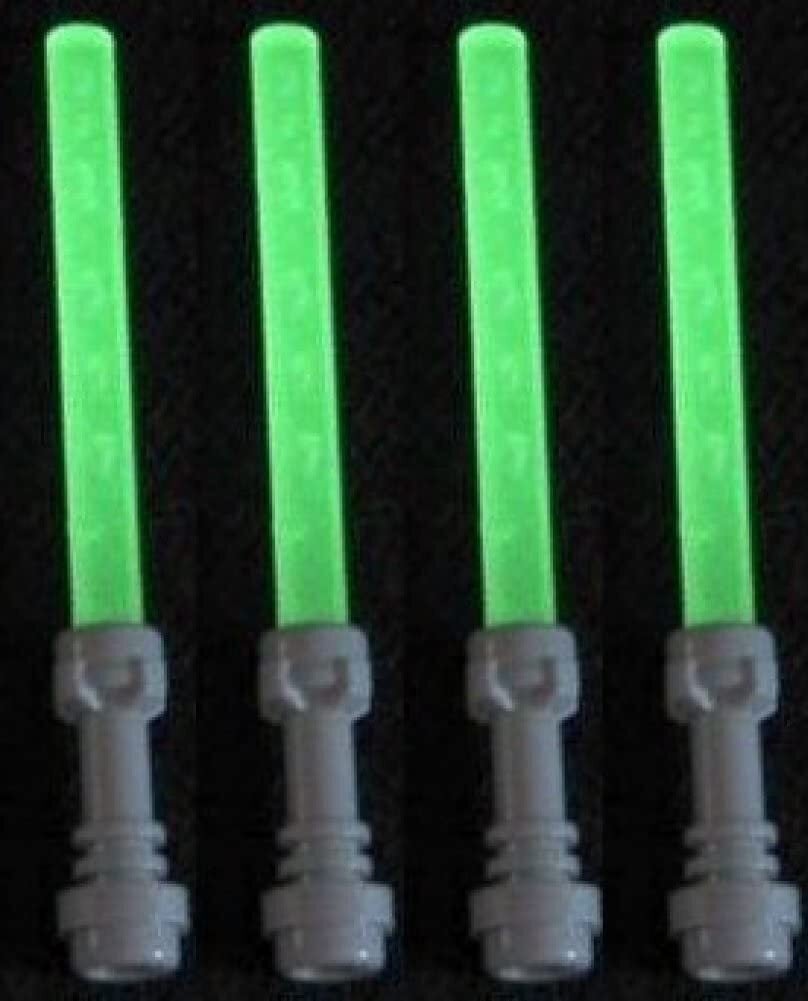 LEGO Lightsaber set met 4 lichtgevende lichtzwaarden en handgrepen